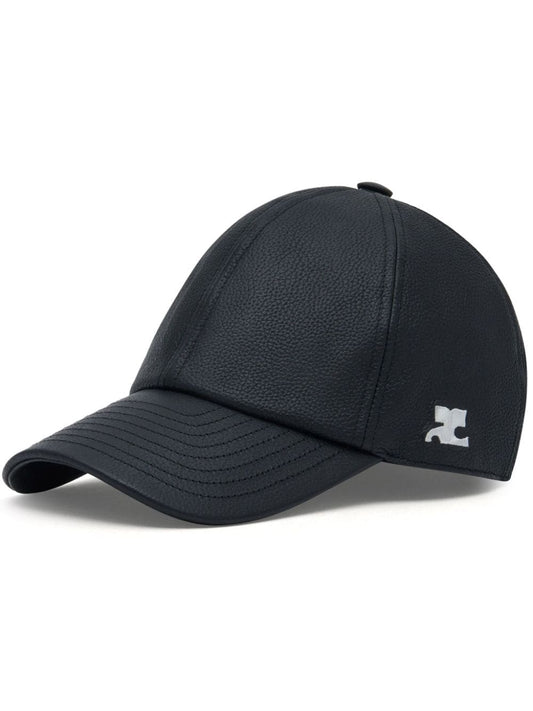 Courrèges Casquette - Gogo Leather - Black