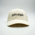 Casquette Palm Angels Blanc Logo Brodé Noir