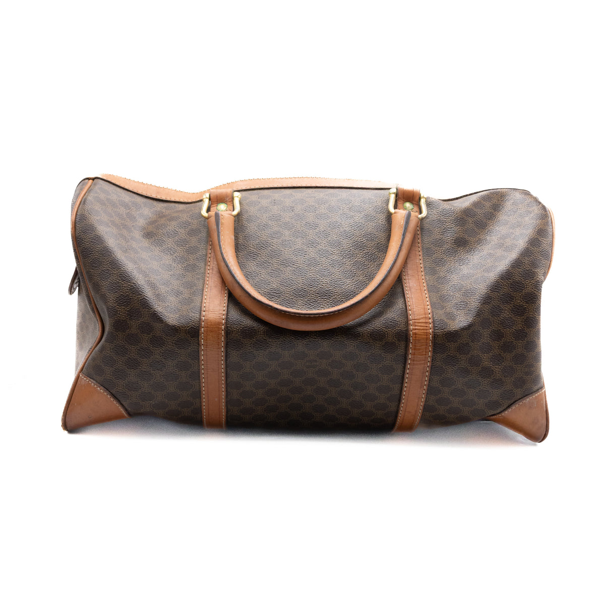 Celine Sac à main Boston Macadam Marron