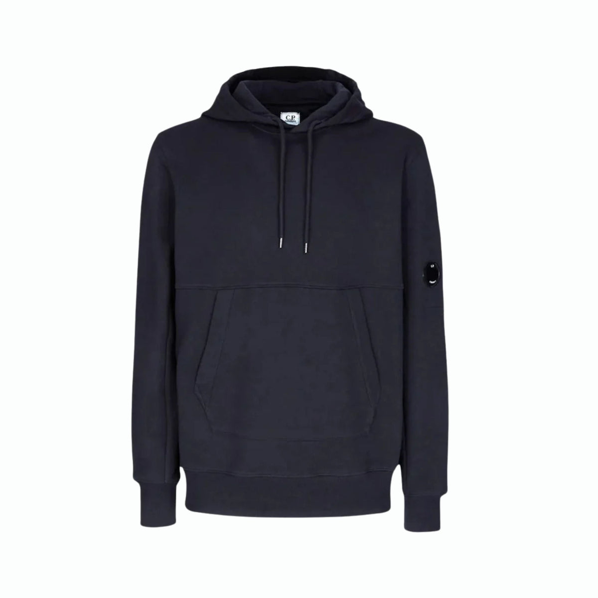 CP. Company Hoodie Diagonal Raised Fleece Navy