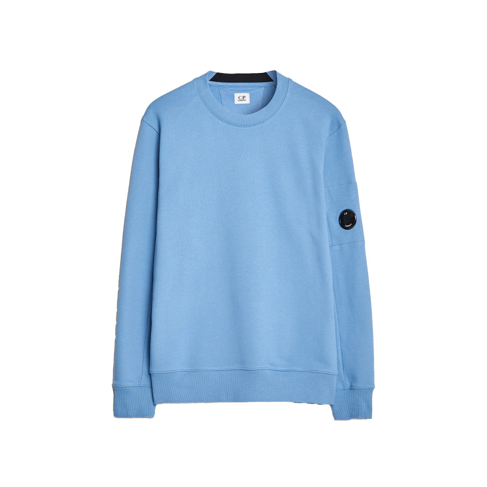 CP Company Pull Crewneck Diagonal Raised Bleu
