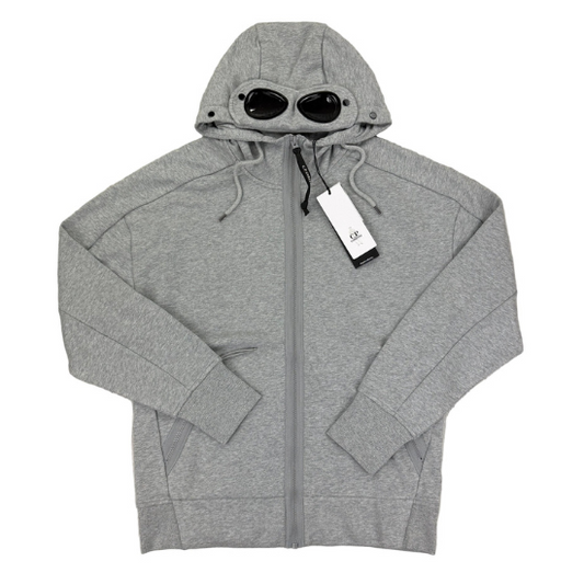 Diagonal Raised Fleece Goggle Zip Sweatshirt