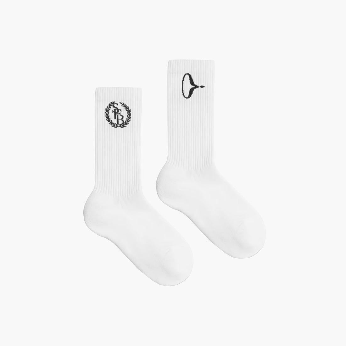 Dimension Stores x Starfobar Chaussettes Blanc