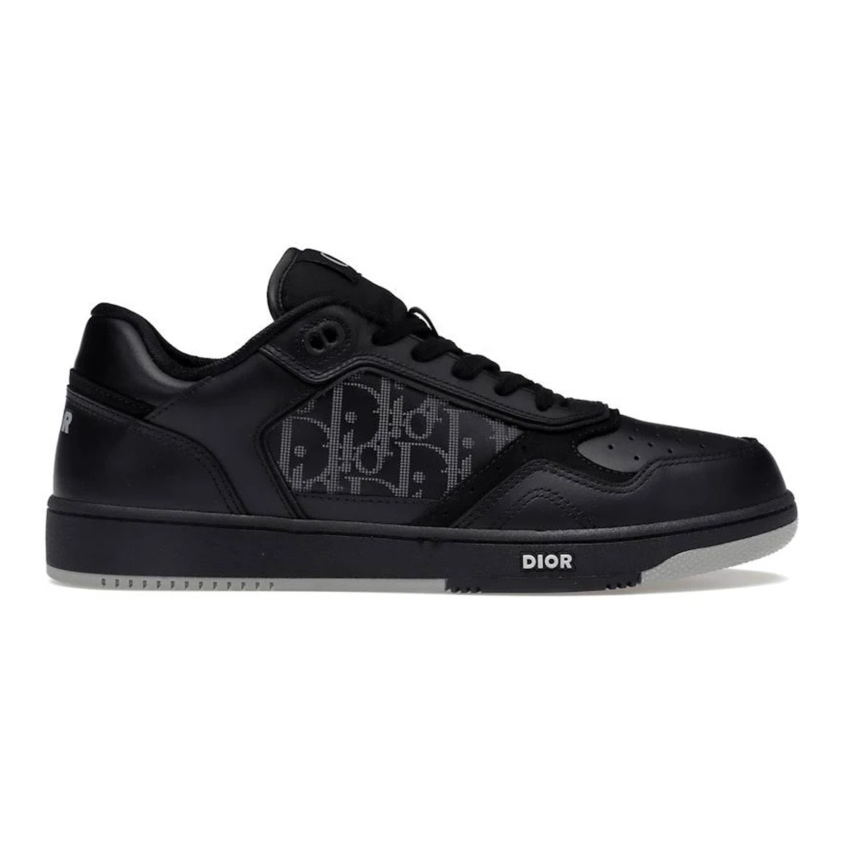 Dior B27 Low Dior Oblique Galaxy cuir noir/gris
