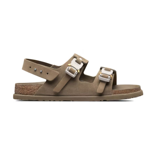 Dior by Birkenstock Sandale Milano Kaki Nubuck Veau