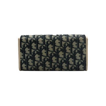 Dior Portefeuille Trotter Monogram Bleu