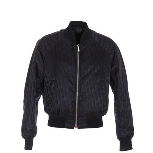 Dior Reversible Oblique Bomber Jacket Dark Navy