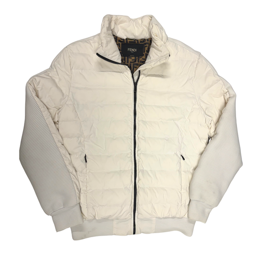 Doudoune blanche Fendi