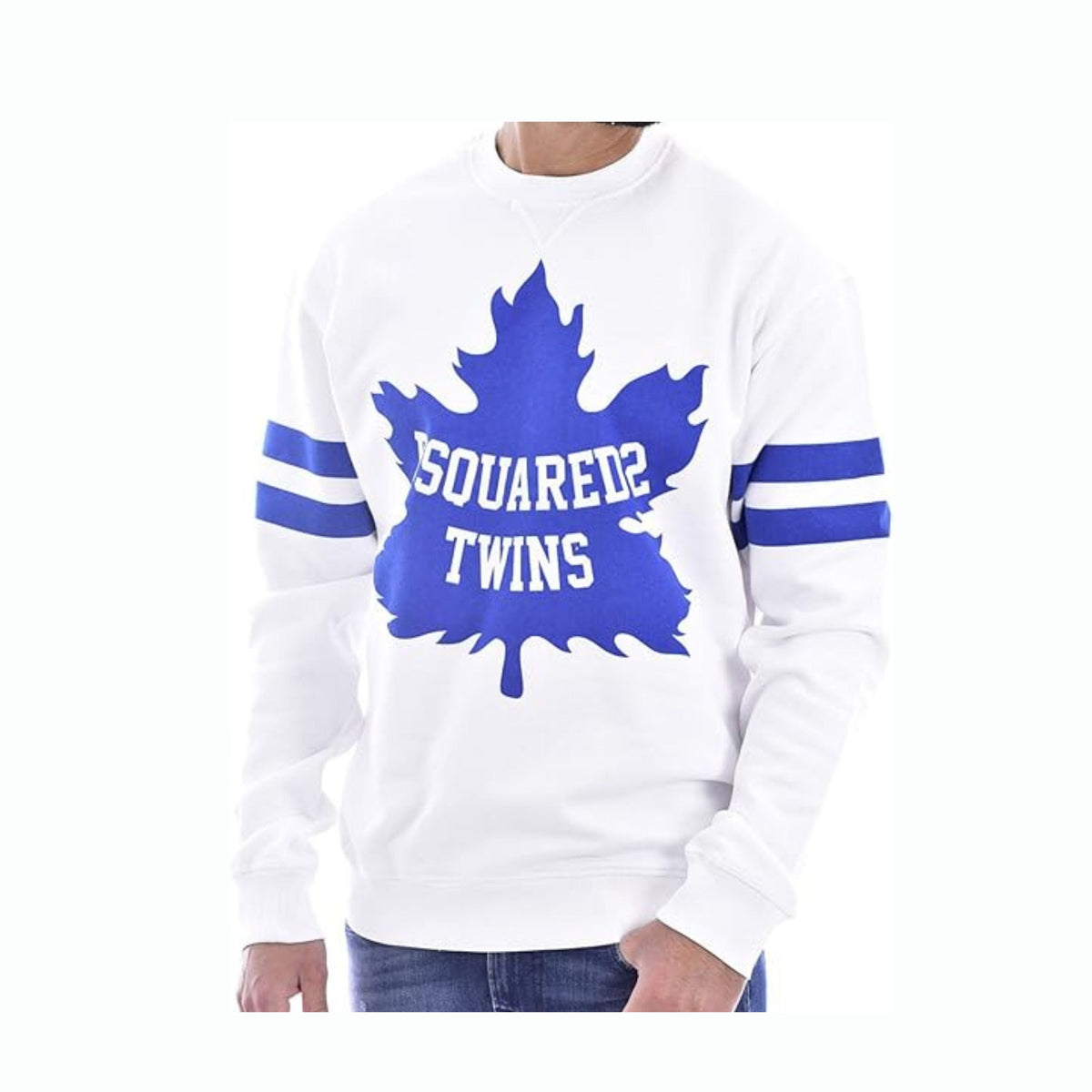 Dsquared Crewneck - Twinsa - White Blue