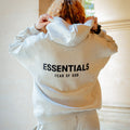 Essentials Hoodie Light Heather Gris Clair Fear Of God