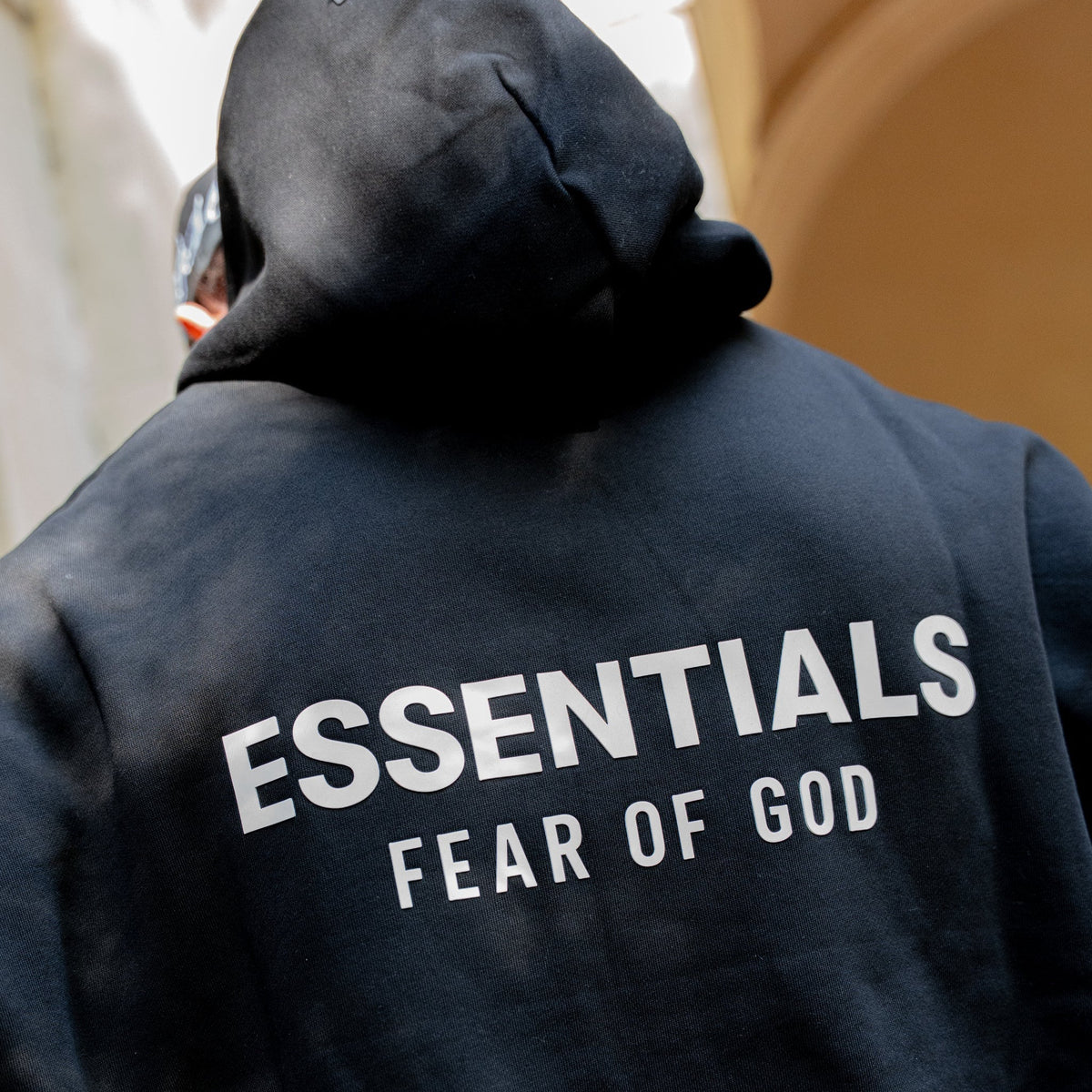 Essentials Hoodie Noir Fear Of God