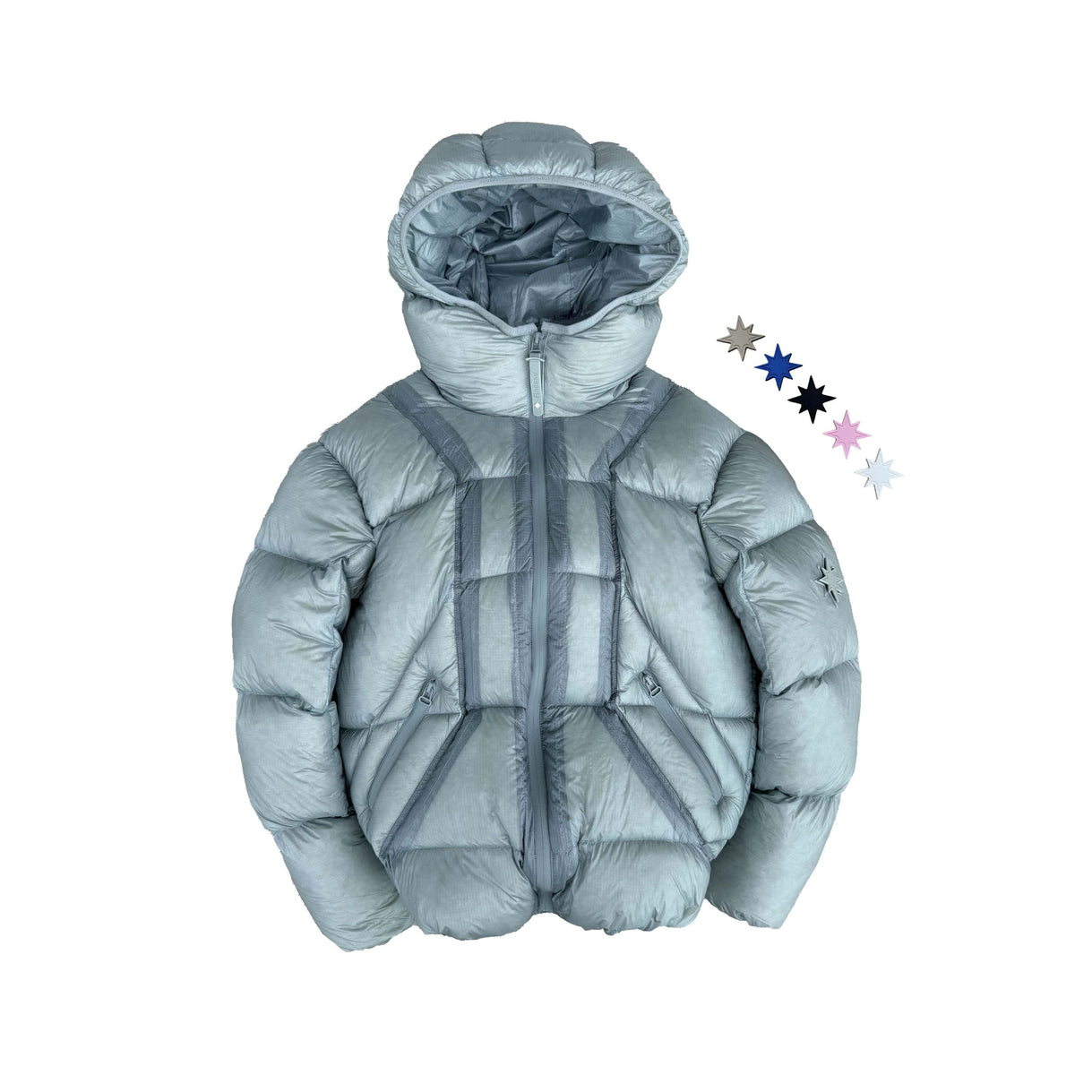 Finesse Mentality Puffer Jacket Blue
