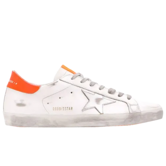 Golden Goose Superstar White Orange