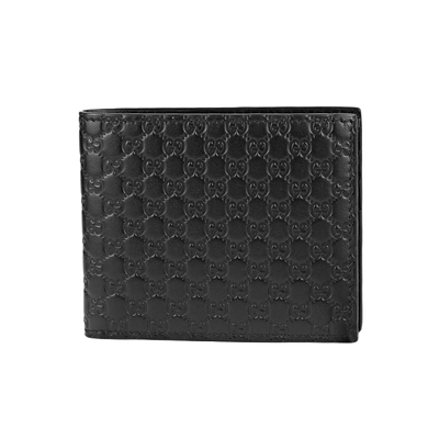 Gucci Bifold Wallet MicroGuccissima Black