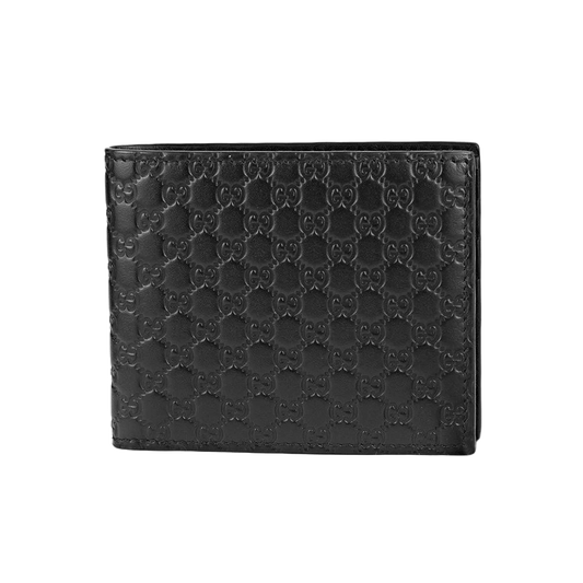 Gucci Bifold Wallet MicroGuccissima Black