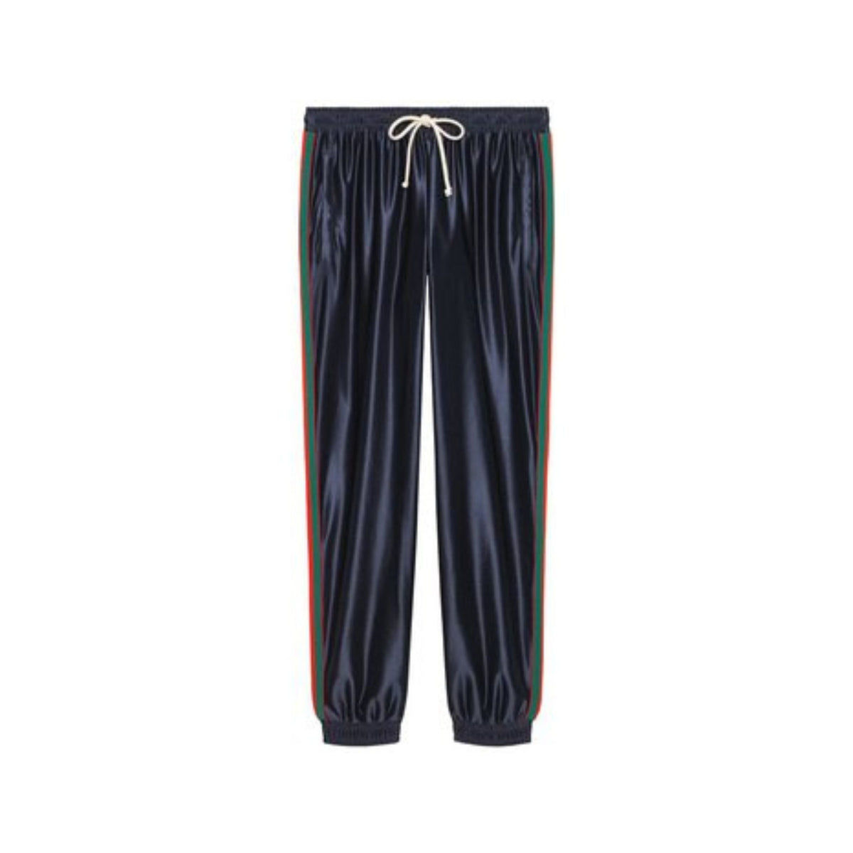 Gucci Pantalon Jersey Brillant Bleu