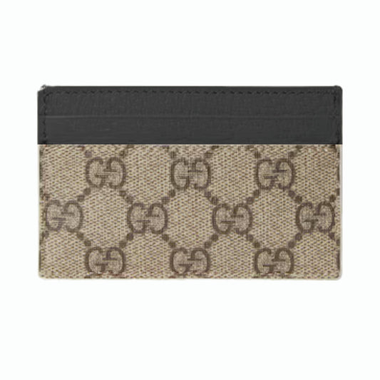 Gucci Porte-carte GG Beige Noir