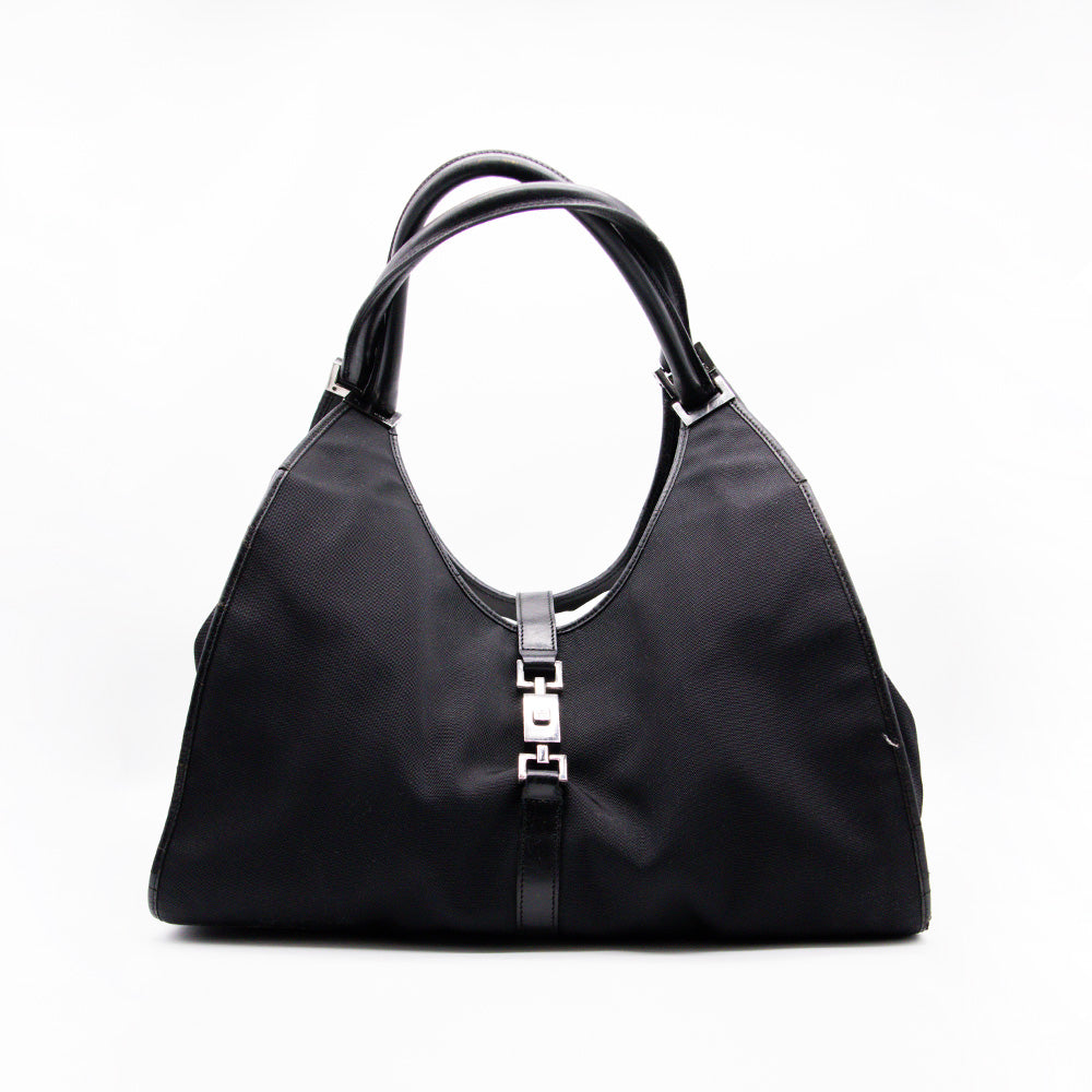 Gucci Sac à épaule Jackie GG Canvas Noir