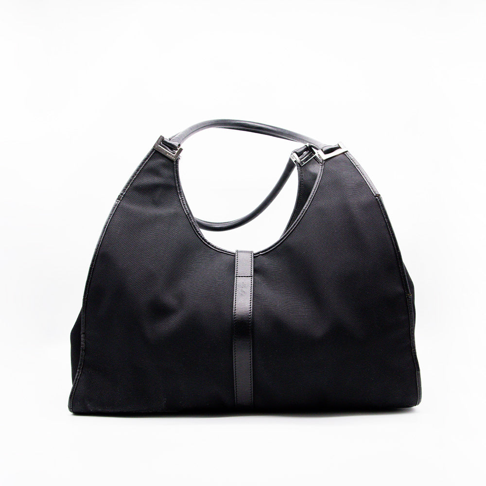Gucci Sac à épaule Jackie GG Canvas Noir