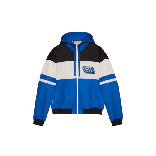 Gucci Veste Zip Bleu Noir Blanc