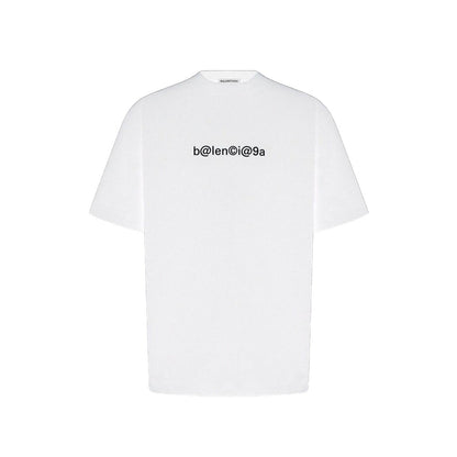 Balenciaga T-shirt @ Logo Blanc