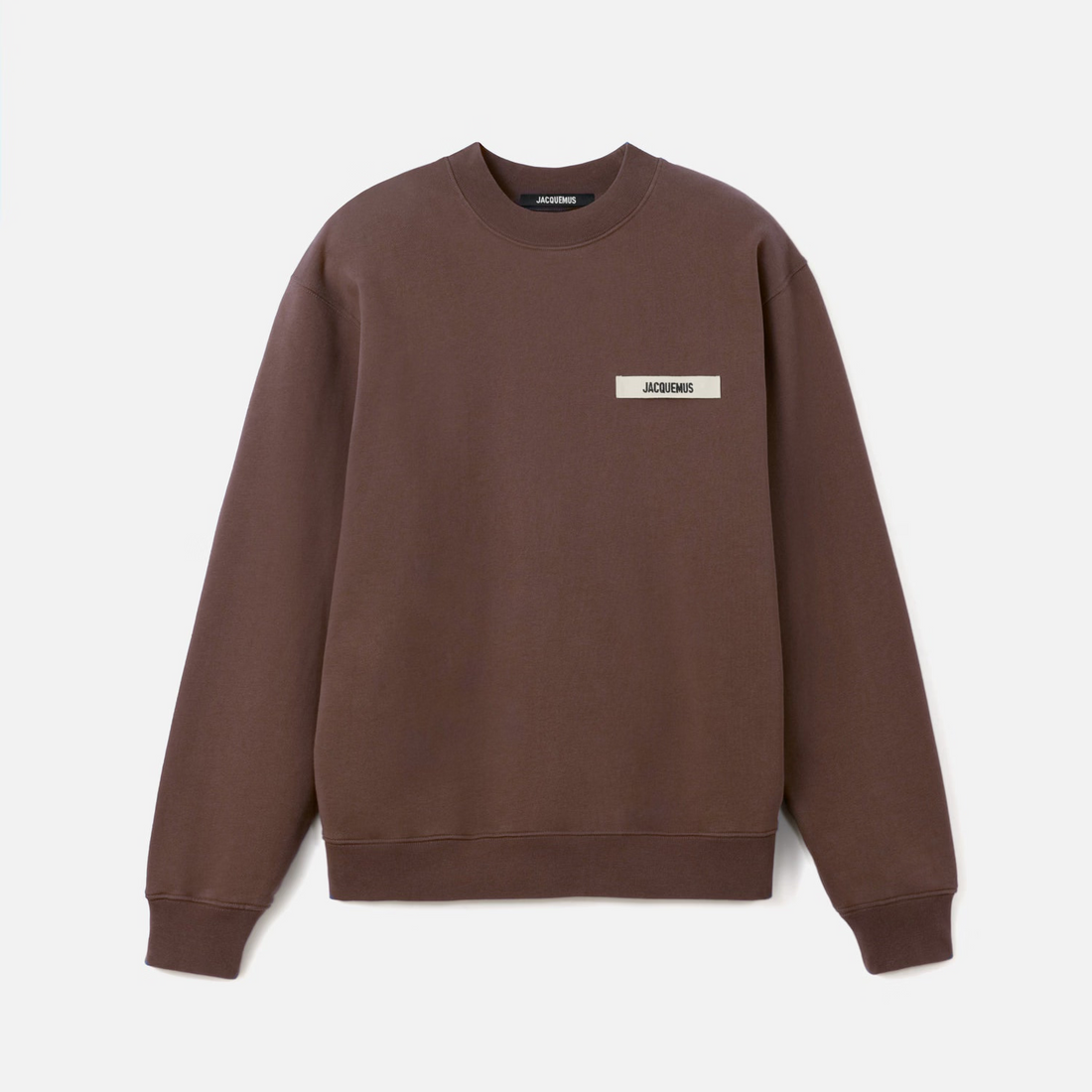 Jacquemus Le Sweatshirt Gros Grain Marron