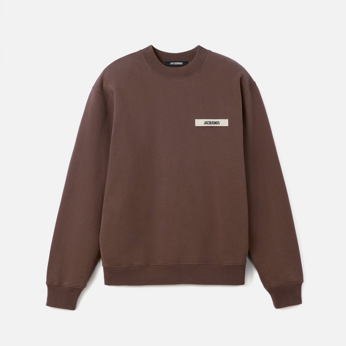 Jacquemus Le Sweatshirt Gros Grain Marron
