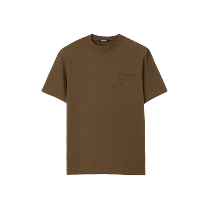 Jacquemus Le t-shirt Logo à logos brodés Kaki