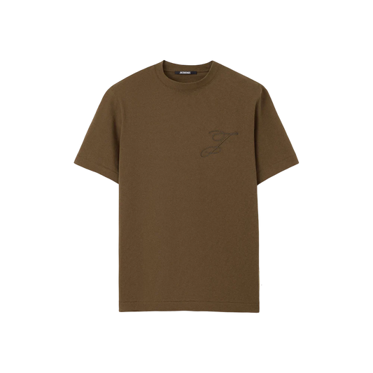 Jacquemus Le t-shirt Logo à logos brodés Kaki