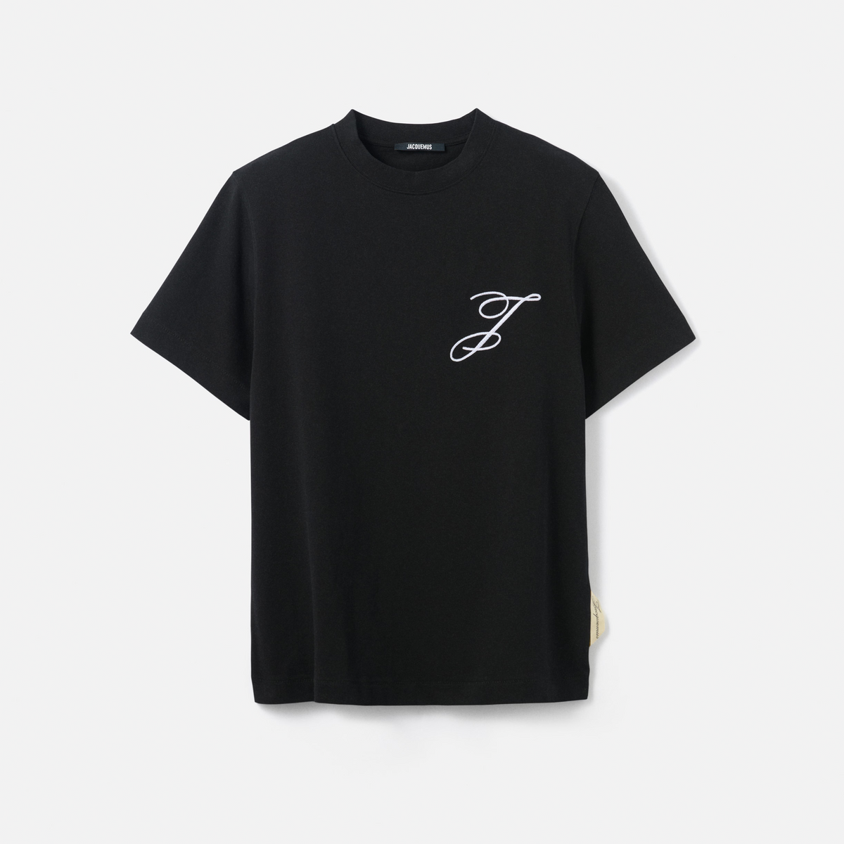 Jacquemus T-shirt Noir Logos Brodés