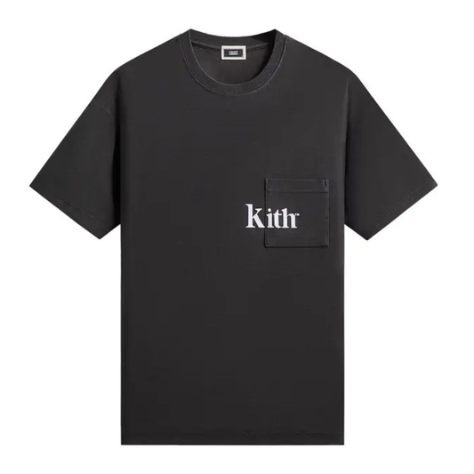 KITH T-shirt Quinn logo-print Black