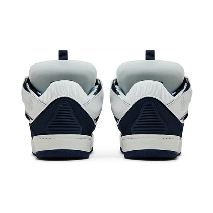 Lanvin Curb Sneakers White Navy Blue