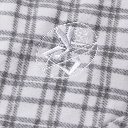 LOCKD Veste Puffer Tartan Blanc