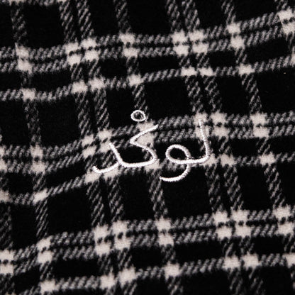 LOCKD Veste Puffer Tartan Noir