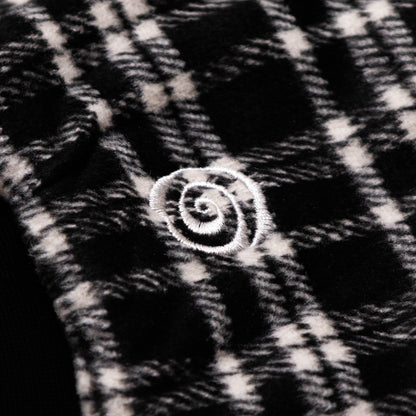 LOCKD Veste Puffer Tartan Noir