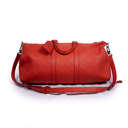 Louis Vuitton Keepall Bandoulière Monogram Rouge