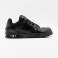 Louis Vuitton LV Trainer Patent Leather Triple Black