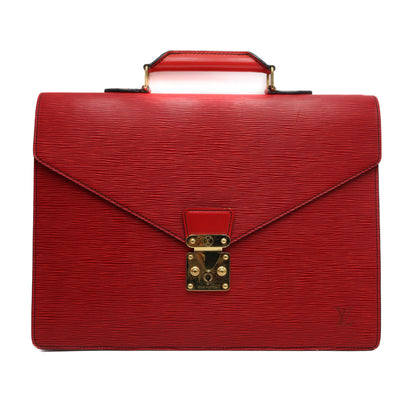 Louis Vuitton Pochette Serviette Ambassador Epi Rouge