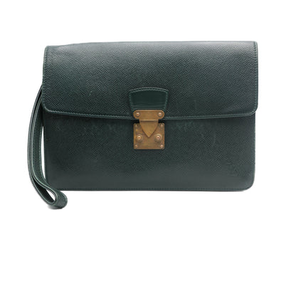 Louis Vuitton Pochette Taiga Cuir Epi Vert