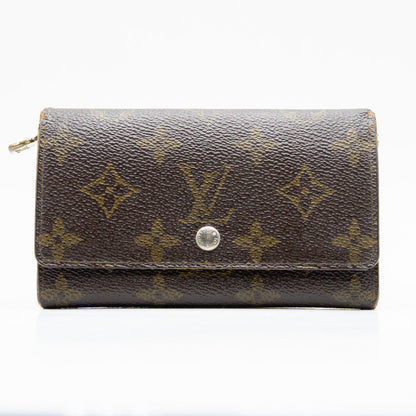 Louis Vuitton Porte Monnaie Tresor Monogram Marron