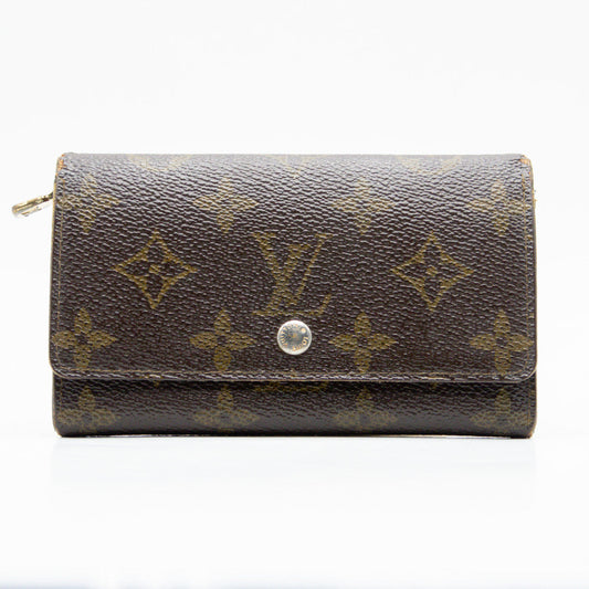 Louis Vuitton Porte Monnaie Tresor Monogram Marron