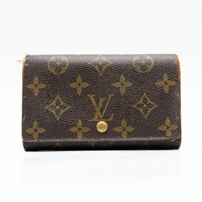 Louis Vuitton Porte Monnaie Tresor Monogram Marron