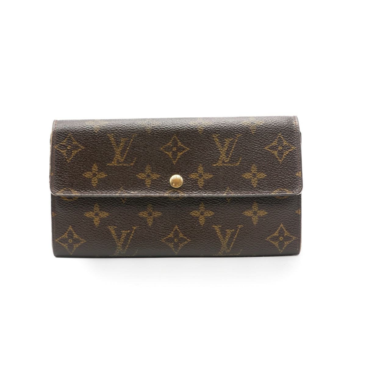 Louis Vuitton Portefeuille Porte Trésor Monogram Marron