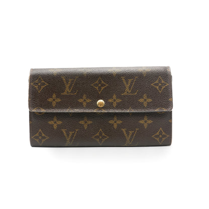 Louis Vuitton Portefeuille Porte Trésor Monogram Marron