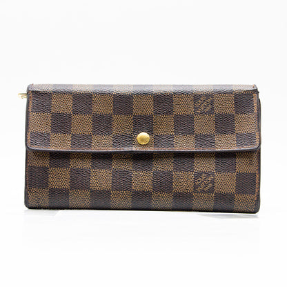 Louis Vuitton Portefeuille Sarah Damier Marron