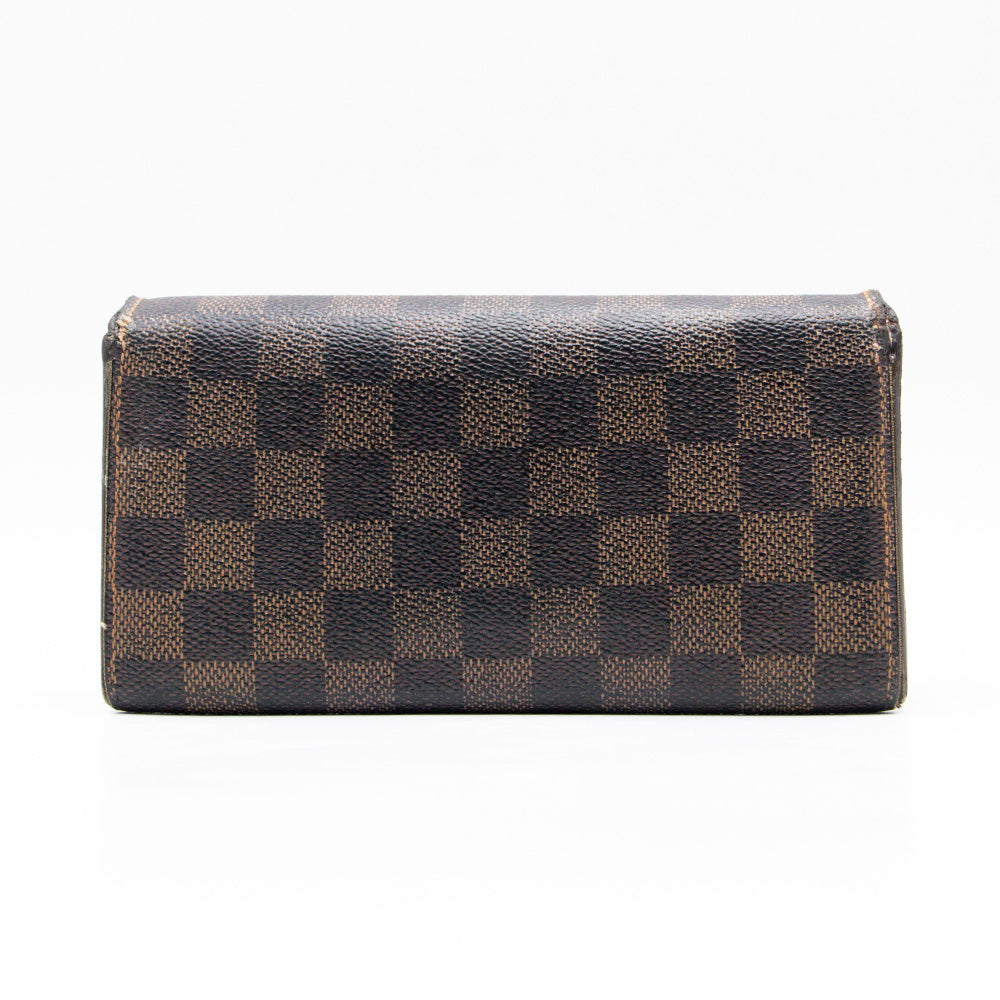 Louis Vuitton Portefeuille Sarah Damier Marron
