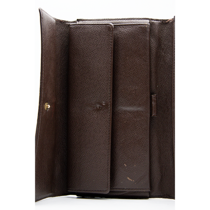 Louis Vuitton Portefeuille Sarah Damier Marron