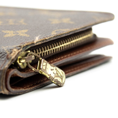 Louis Vuitton Portefeuille Zippé Monogram Marron