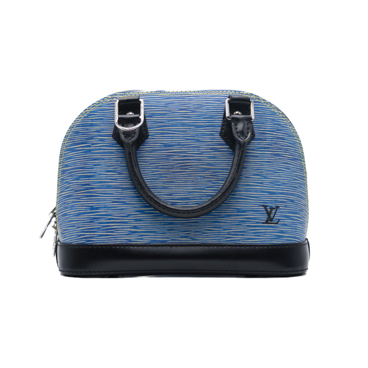 Louis Vuitton Sac à main Alma BB Epi Denim Bleu