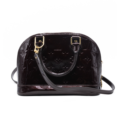Louis Vuitton Sac a main Alma BB Vernis Aubergine